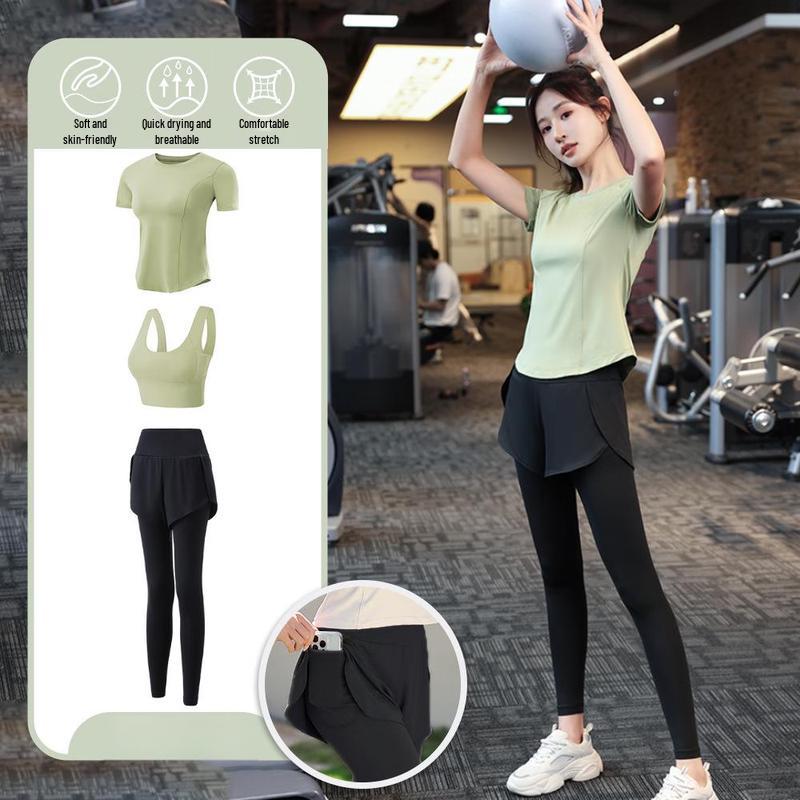 OEING Women's 3-Piece Yoga & Fitness Set