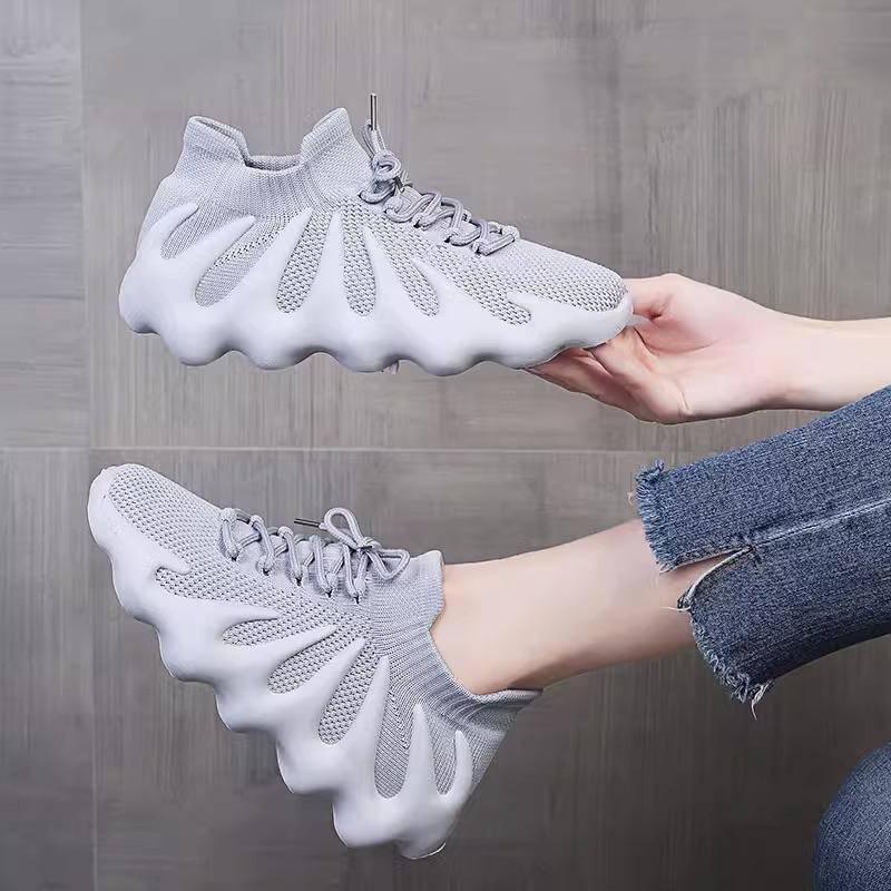 Coconut shoes men's and women's shoes Putian 450 volcano heightening couple breathable breathable Internet celebrity sports summer mesh flying weaving