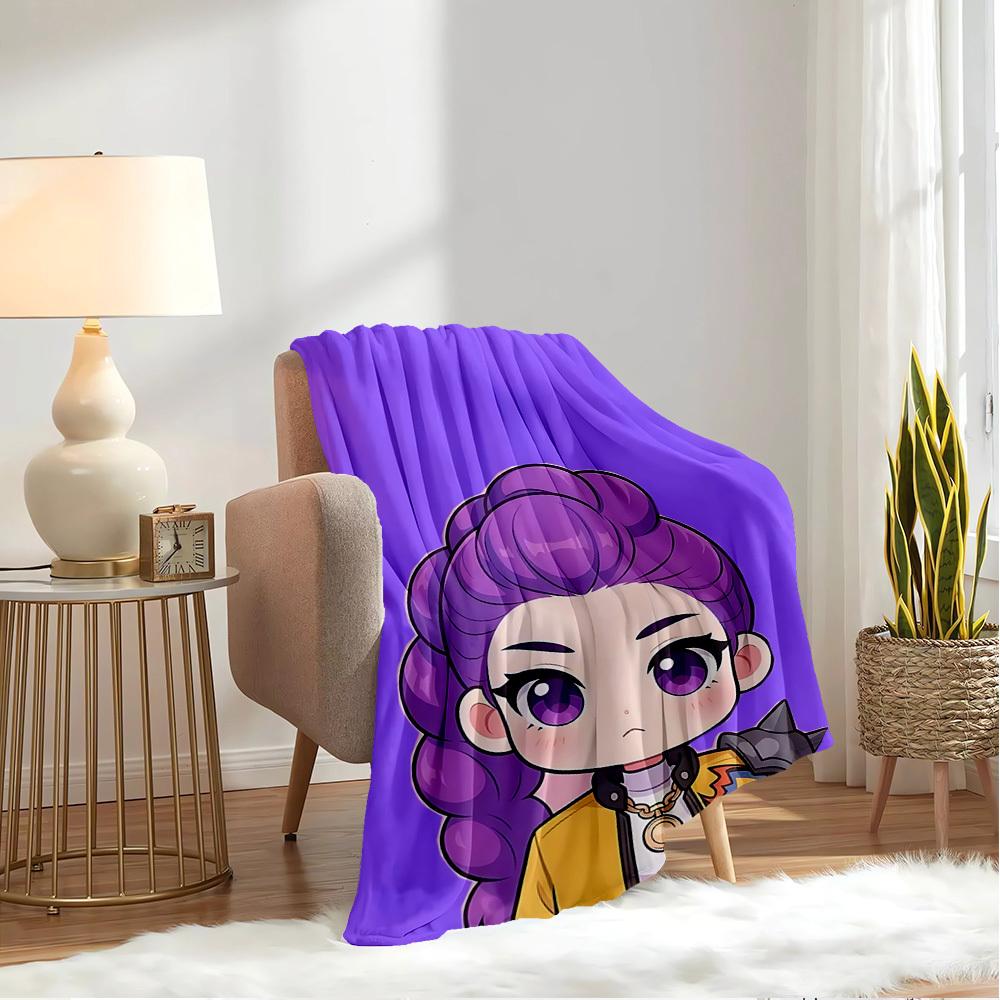 K-POP Anime Dívčí Skupina Čtyři Roční Období Měkká Teplá Přikrývka Celoroční Silně Pletená Polyesterová Přehoz na Postel, Kempování, Cestování Perfektní Dárek