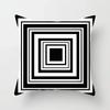 VIKAMA Minimalist Black White Cushion Cover Aesthetic Geometric Print Sofa Pillow Cover Living Room Car Soft Home Decor