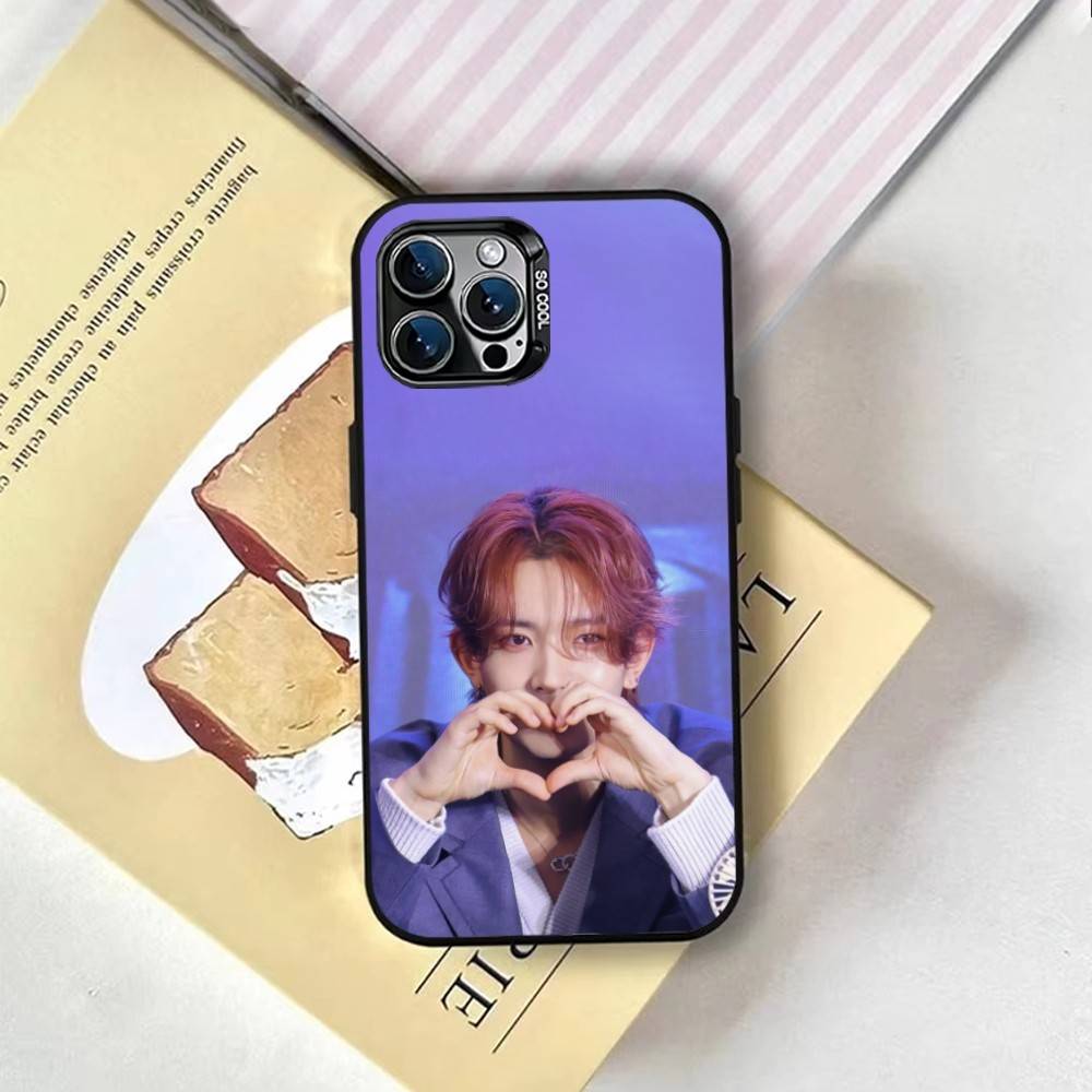 H-Heeseung L-Lee Phone Case For iPhone 17,16,15,14,13,12,11 Plus,Pro Max,XS,Colorful Silver Black Cover