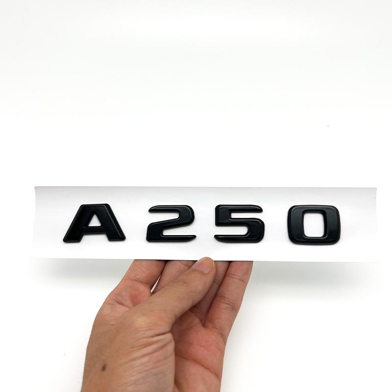 3D Letters A180 A200 A220 A250 A260 A180d A220d 4Matic ABS Έμβλημα για Mercedes Benz A W176 W177 Πορτμπαγκάζ αυτοκινήτου Πίσω λογότυπο