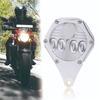 Aluminum Alloy Hexagonal Motorcycle Tax Plate Waterproof Universal Vehicle License Plate Decoration