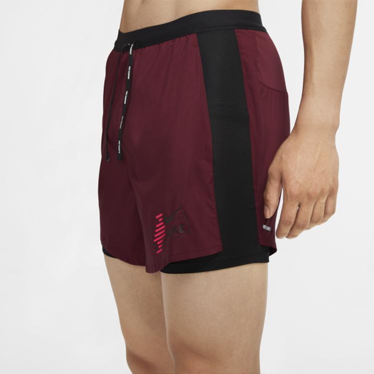 Nike Sommer-Laufshorts Herren Unterteile Dunkelrot CU5475-638