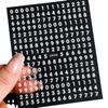 Live Digital Solid Color Simple Nail Sticker 3D Adhesive Digital Coding Sequence Diy Ladies Nail Art Sticker