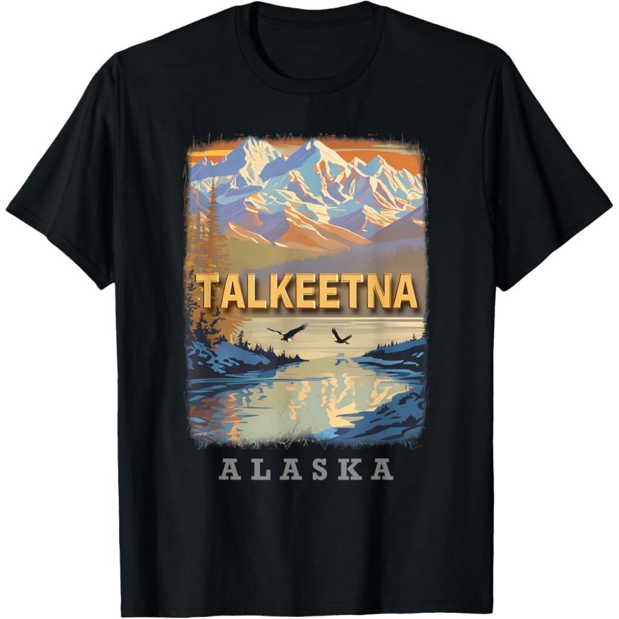 Талкитна Аляска АК Величие гор SD029 Футболка XXXXXL чёрный