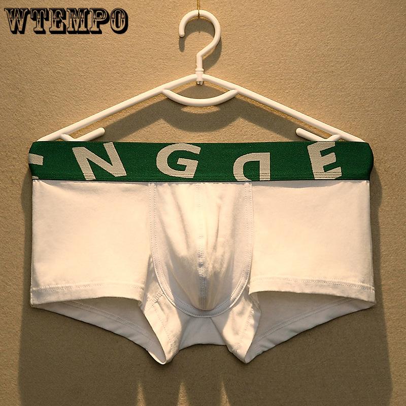 

Men s Underwear Cotton Flat Corner Underwear Four Corner Underwear Breathable Comfortable Short Underwear 2XL зелений