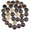 (50Pcs/pack)2cm 2-Hole Coconut Shell Pattern Circular Wooden Button Jeans Bags Use Buttons Garment Sewing Decorative DIY