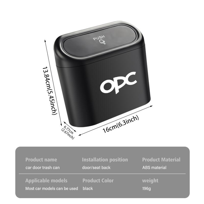 For Opel Car Door Trash JFJS5RU4 Can Storage Box Seat Back Waterproof Bin Cans Auto Accessories Astra H K J G Corsa E D OPC Insignia B