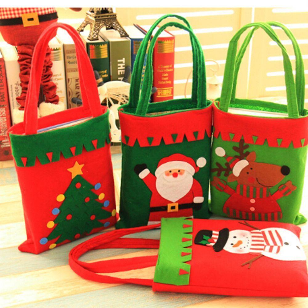 

Новый олень дома снеговик мешок конфет Санта-Клаус Рождественская елка Рождественские подарочные пакеты