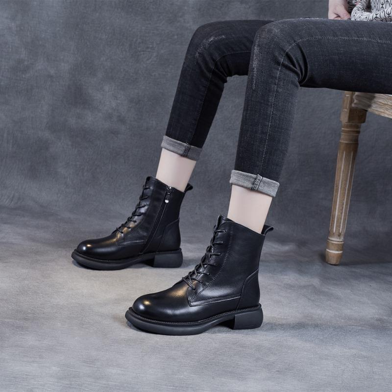 Vintage Martin Stiefel Rindsleder Kurze Stiefel