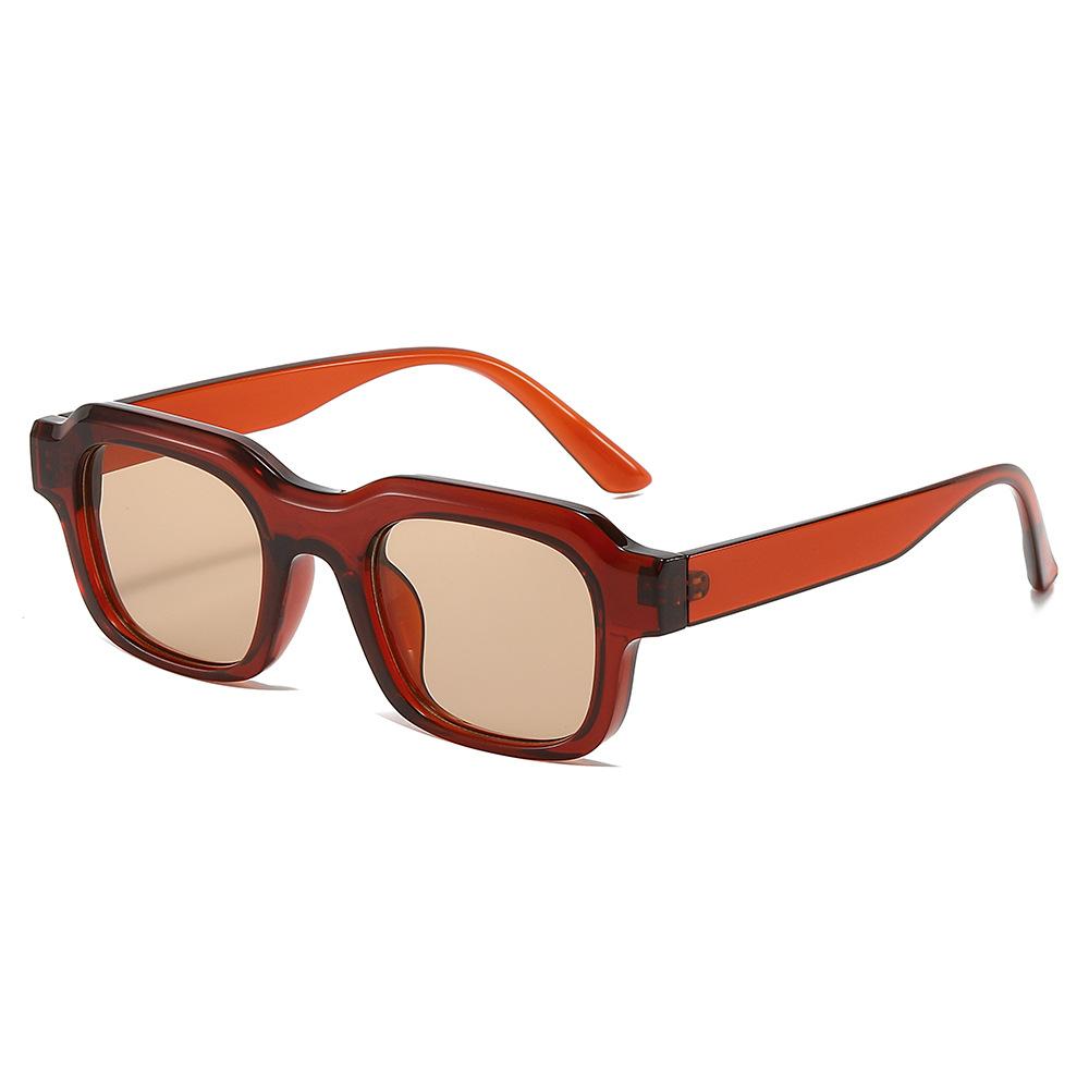 Square Sunglasses Men for Women Transparent Sun Eyeglasses Travel Sunglasses Classic Vintage Vintage Retro UV400 Lunette Soleil Femme Gafas De Sol