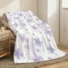 flowers cute Throw Lightweight 240g Flannel Blanket Soft Skin-friendly for Summer Cooling