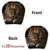 The Blue-Eyed Leopard Car Headrest Cover Suitable for Travel Daily Commuting Car Interior Decoration Festive Fashion Decor