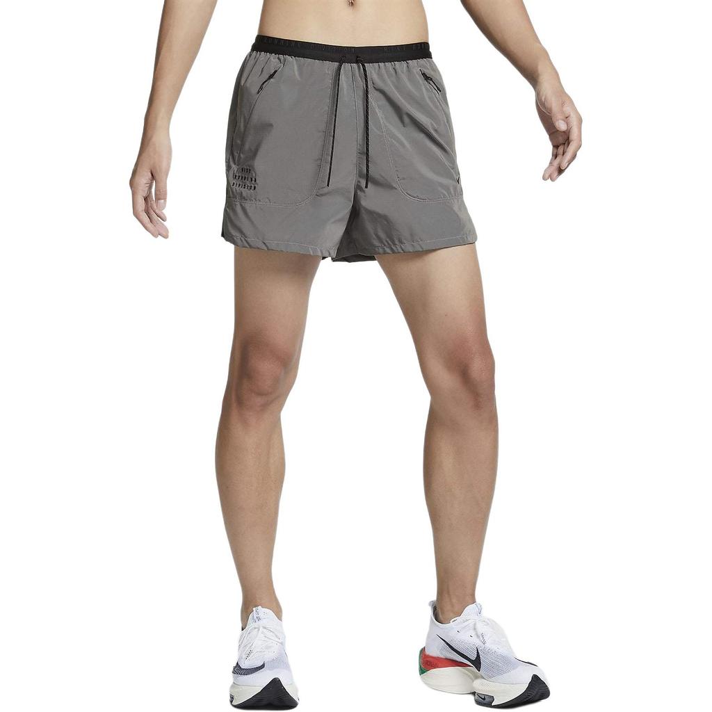 Nike Breathable Minimalist Fashion Running Shorts Men shorts Reflective-Silver Black HM9064035