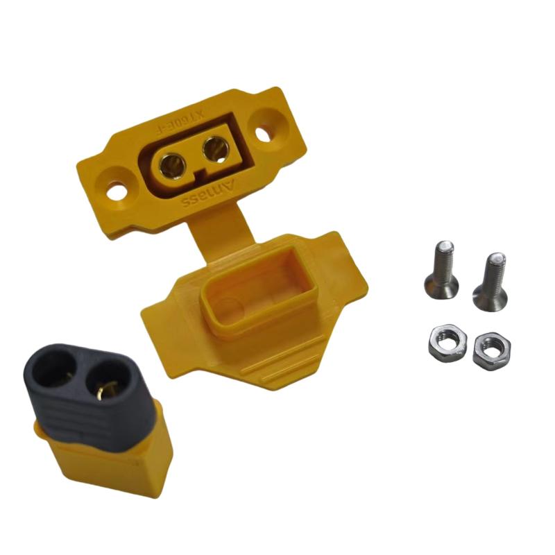 1 Set Black Yellow Female Plug With Cover Xt60E-F Connector Portable Wire Cable Plug For Rc Fpv Motor Esc Accessories