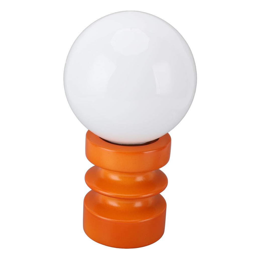 Retro Stolná lampa Dekoratívne sklenené tienidlo Drevená základňa USB Malé nočné svetlo na nočný stolík do spálne