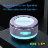 Okjew Bone Conduction Speaker Bluetooth Speaker Vibration Speaker Portable Wireless Speaker 3D Surround Sound Output Equipped with Dynamic LED Light