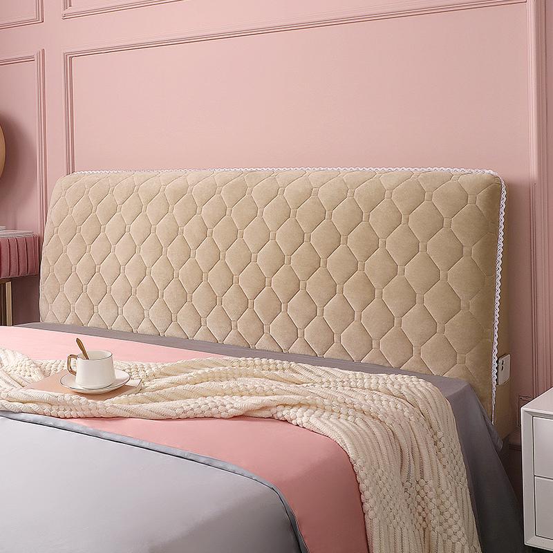 European Style Plush Headboard Cover Soft Washable Headboard Cover Thickened Headboard Protection Cover Bedroom Decoration