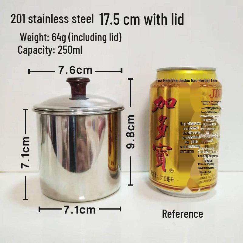 304 Stainless Steel Drop-proof Straight Cylinder Water Cup Without Handle.