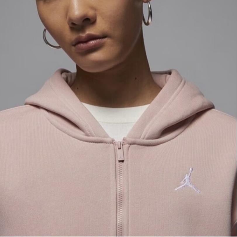 Jordan FW24 Casual Sports Fleece Hoodie Women Hoodies Pink FV7168-601