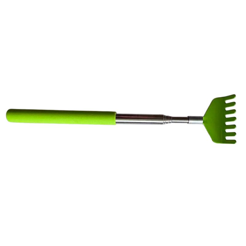 Seven-Tooth Stainless Steel Retractable Back Scratcher - Solo Use Itch Relief for Seniors