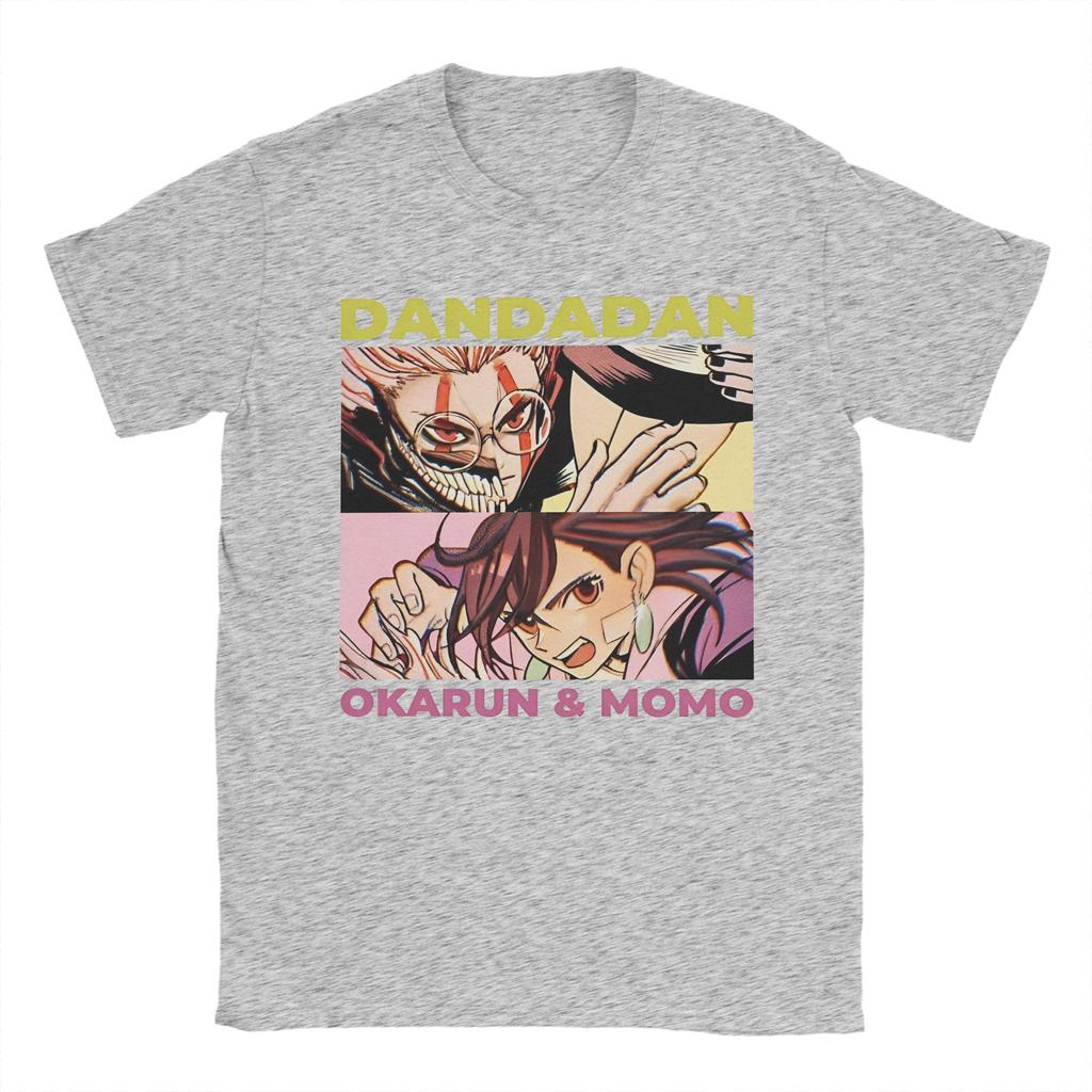Dandadan Momo Okarun Anime T-Shirt Unisex 100%Cotton Tops Shirts Aesthetic  Round Neck Short Sleeve