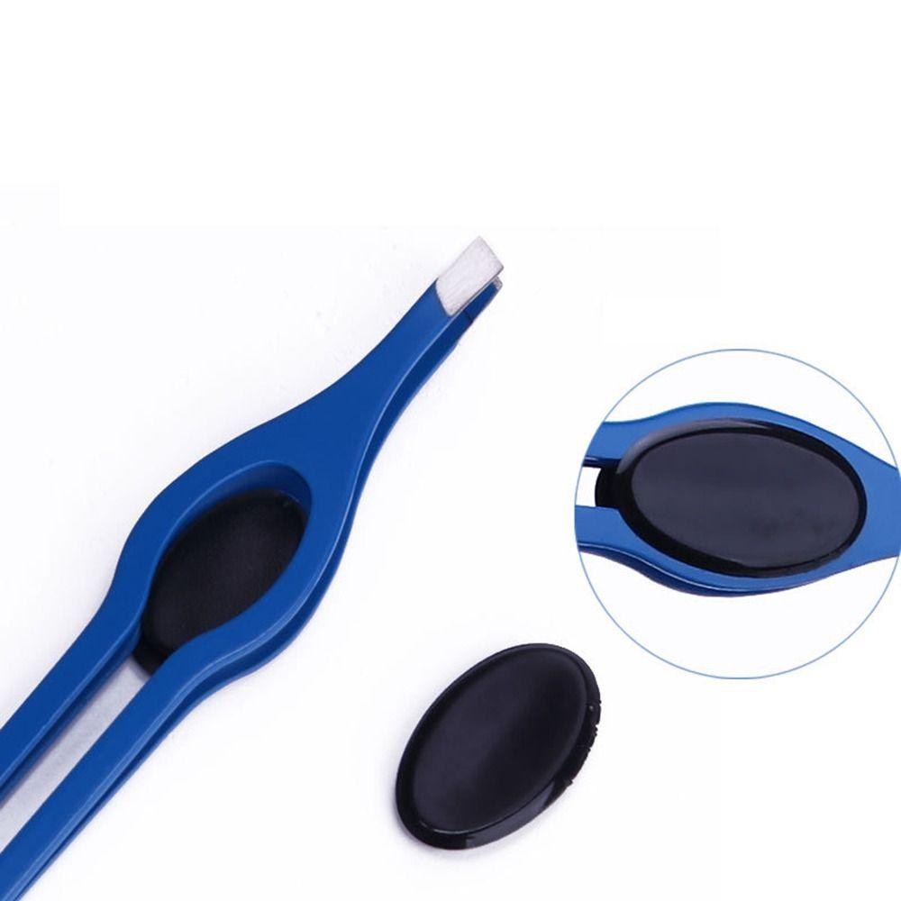 Colorful Stainless Steel Tweezer Hair Removal False Eyelash Tweezers Eyelash Curler  Women