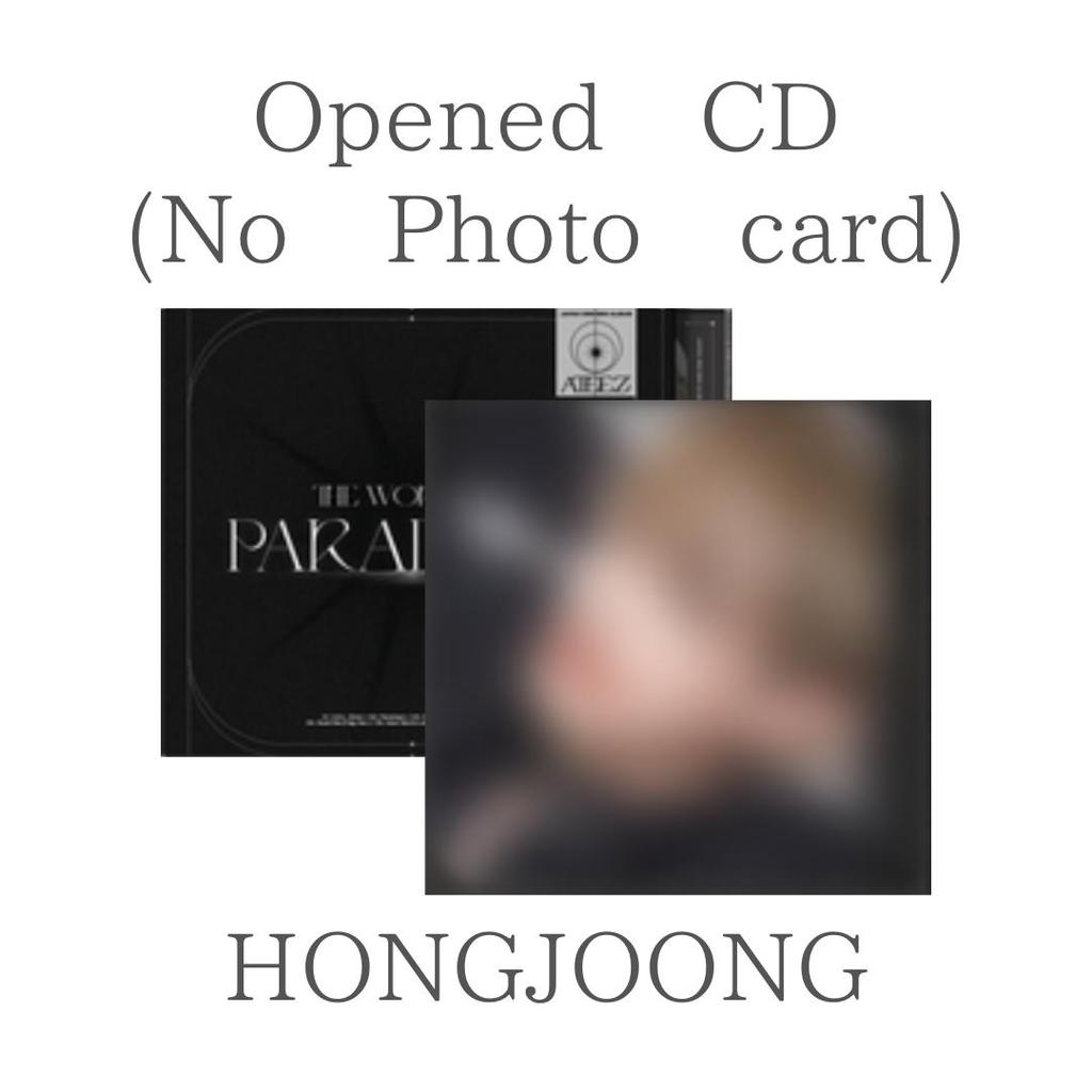 ATEEZ THE WORLD EP . PARADIGM CD (Opened , No Photo card) STANDARD LIMITED SOLO ver.