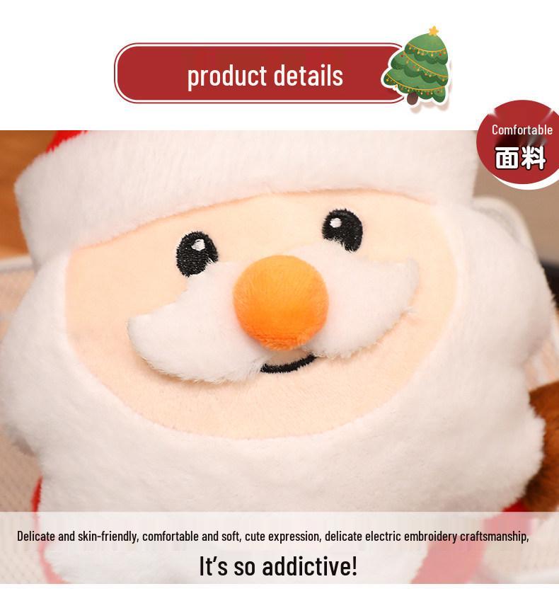 Christmas Plush Dolls: Santa Claus & Gingerbread Man Ornaments for Girls