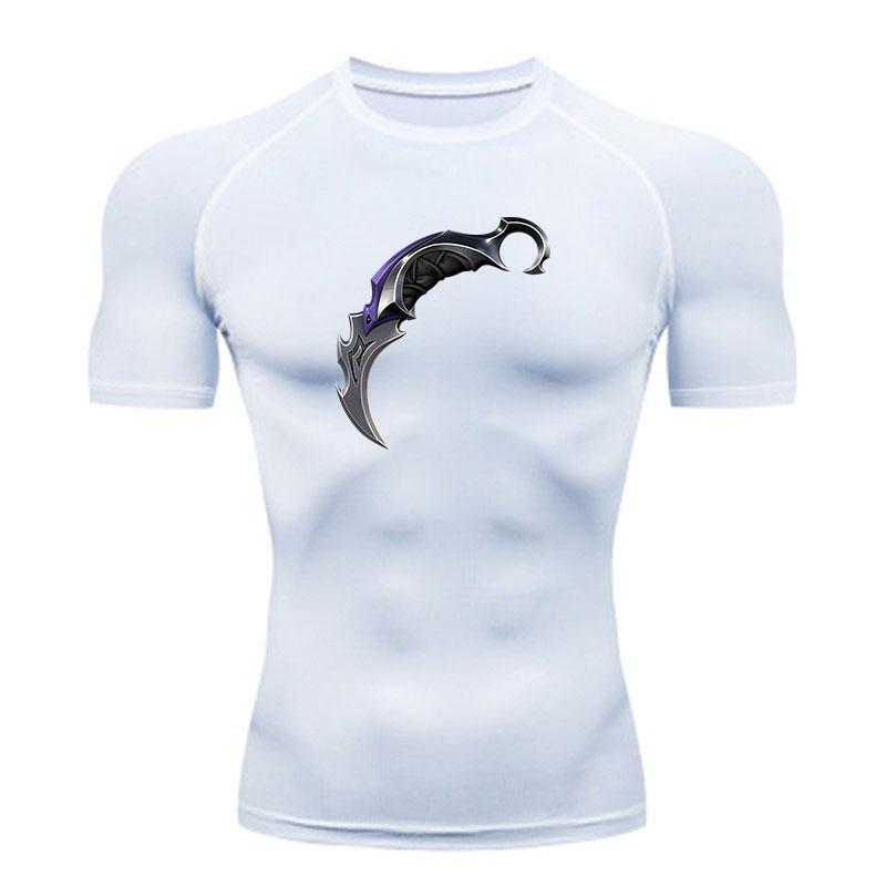 Men's Compression Workout T Shirt, Quick Dry Breathable Athl
