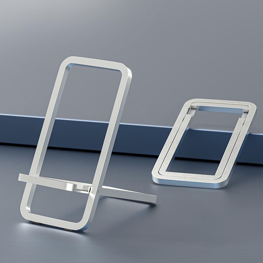 Foldable Cell Phone Stand Folding Metal Desktop Holder Aluminum Alloy Portable Phone Cradle Dock for iPhone 15 14 Pro Max Huawei