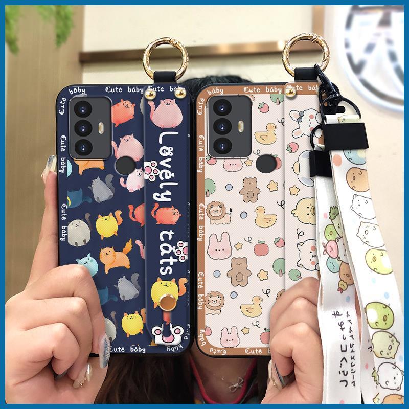 Módní design Ochranné pouzdro na telefon Pro TCL 30SE/30E/306/305/Sharp Aquos V6/V6 Plus Držák telefonu Šňůrka Nárazuvzdorné