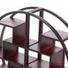 Alasum Miniature Furniture Display Shelf, Chinese Style, 1:25 Scale, Round, for Sandplay, Sand Play, Diorama, Dollhouse, Architectural Model, ABS