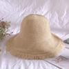 1 Pc Women's Spring/Summer Straw Hat, Large Brim Beach Hat Vacation And Outdoor