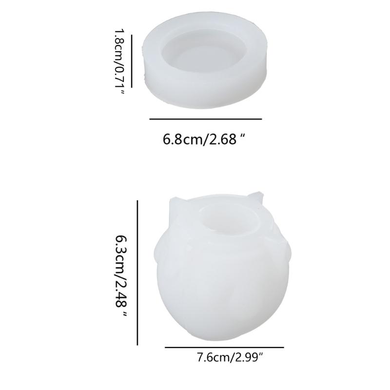 Silicone Jar Molds with Lids for DIY Storage Box, Candy Container Decors Crafts