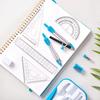 In Collaboration with Suitable for Middle and High School Ruler Triangle Math Ruler Set Lightweight and Durable Aluminum [Developed Teachers,