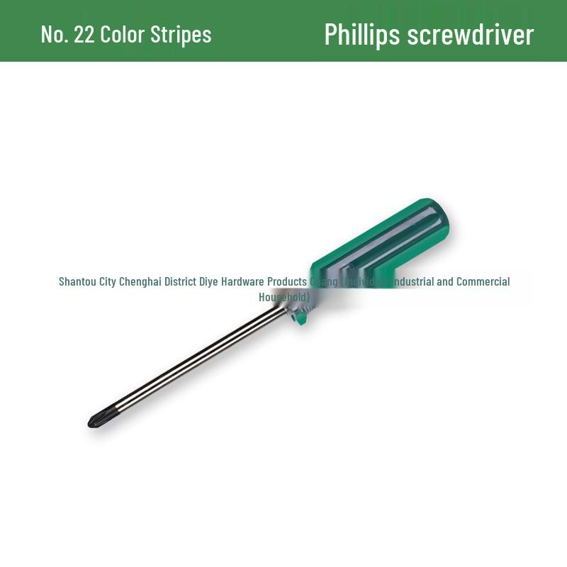 Crystal Color Two-Color Flathead Screwdriver with Strong Magnetic Grip