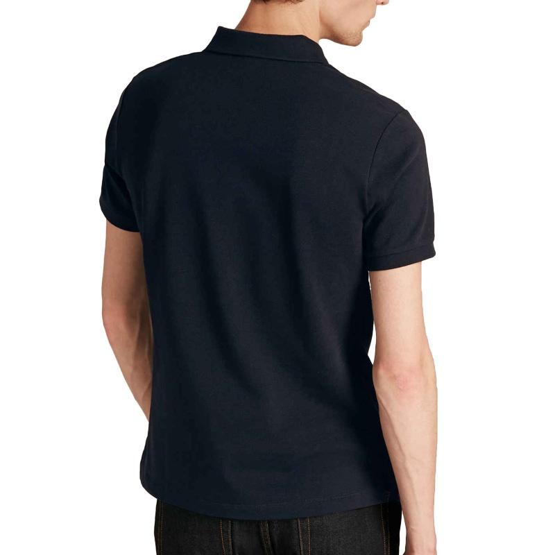 Burberry Logo lapel Short Sleeve Polo Shirt Navy Blue Men's 80045781