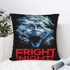 Horror Film Frighteds Nights Pillow Case  Square Pillow Cover For Couch Sofa Bedroom Vintage Cushion Cover