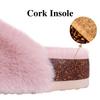 Fashion Litfun Winter New Women's Slippers Leisure Non-slip Outdoor Slides Cork Insole Slip On Cozy Women's Sandals With Arch Support