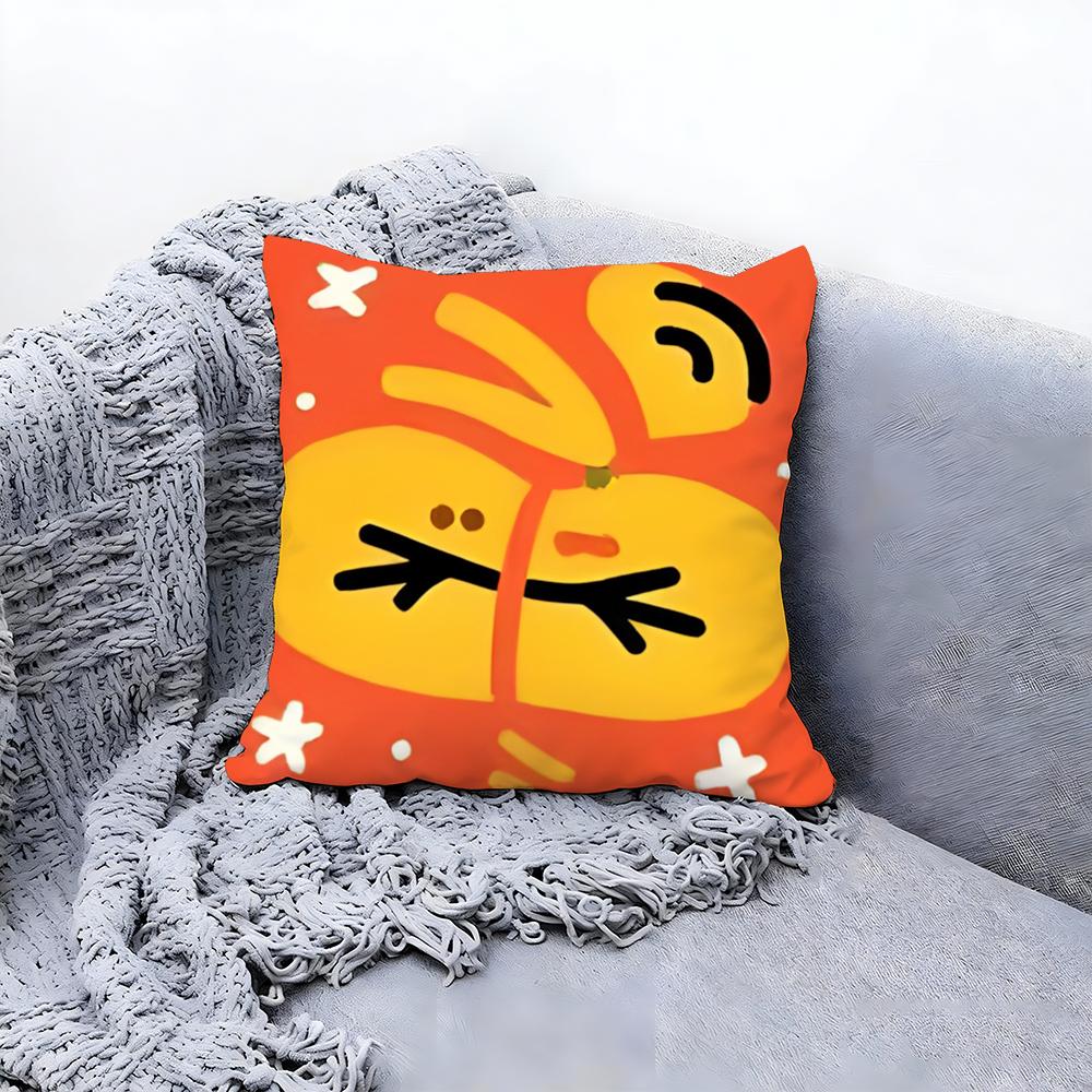 Artistic Floral Illustration Cushion Cover Premium Comfort Reversible Pillow Cove Two in One Design for Any Room Car Interior