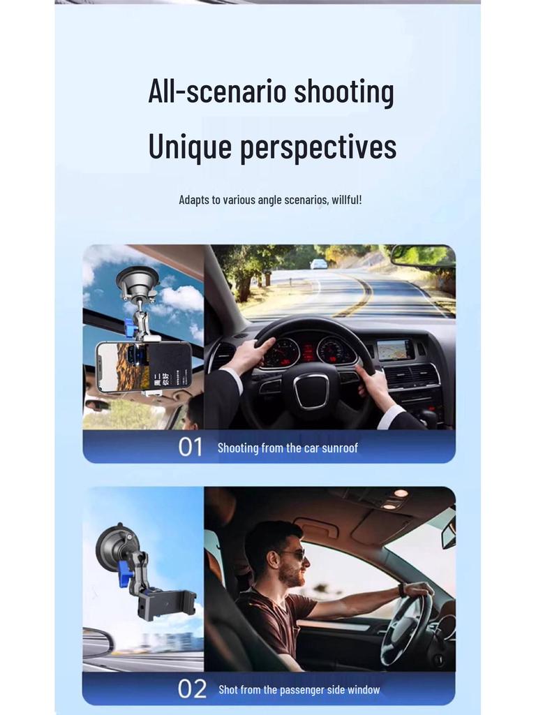 New Anti-Shake In-Car Suction Cup Mount for DSLR Cameras and Vlogging