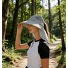 LMLALML Womens Sun Hats Hiking Fishinghat Wide Brim UPF 50+ UV Protection Gardening Hats with Large Neck Flap