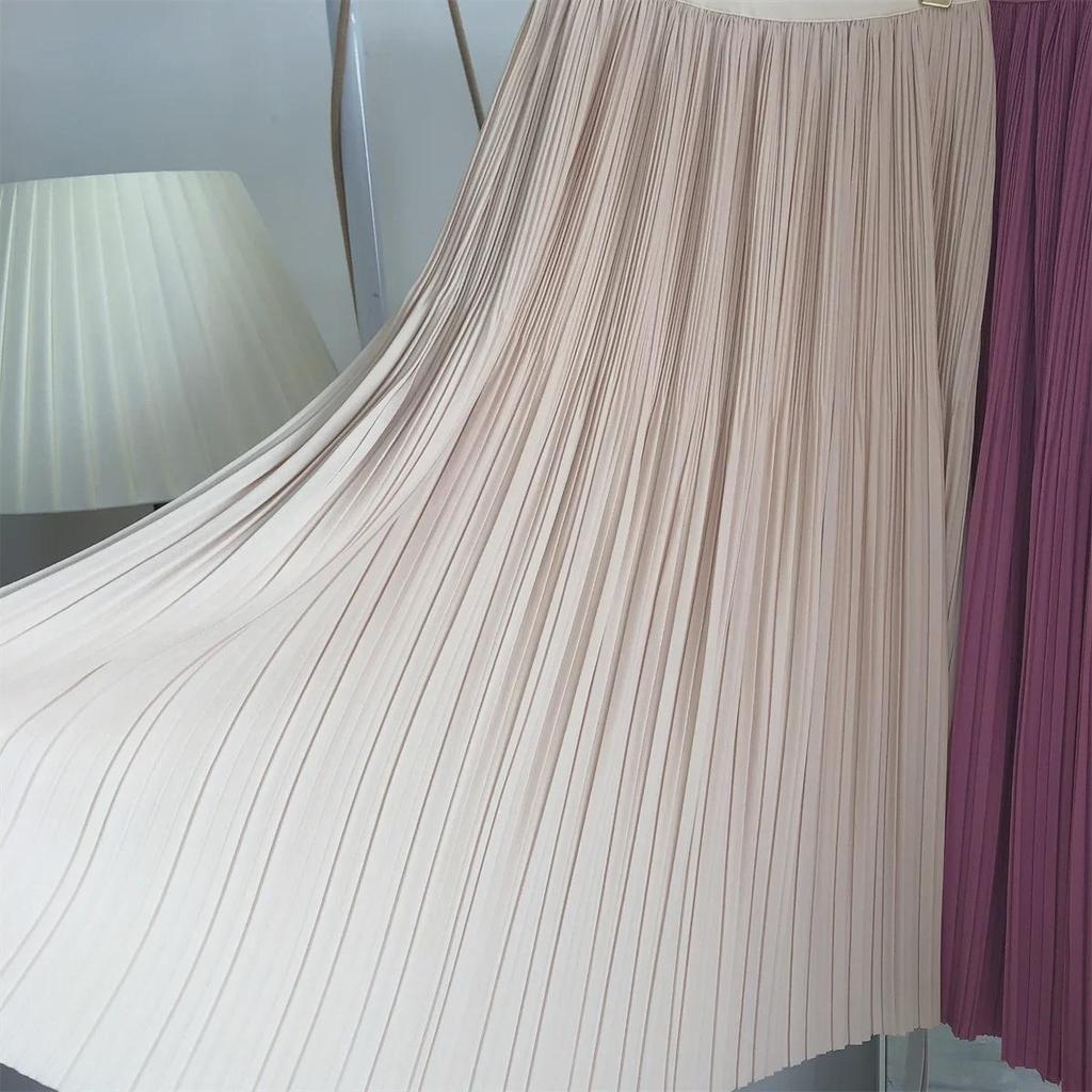 Super Slimming Pleated Midi Skirt - New Heavyweight Design for Summer