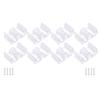 8Pieces Multipurpose Sliding Shower Door Guards Sturdy ABS Materials Bumpers for Frame Glass Door Protective Use