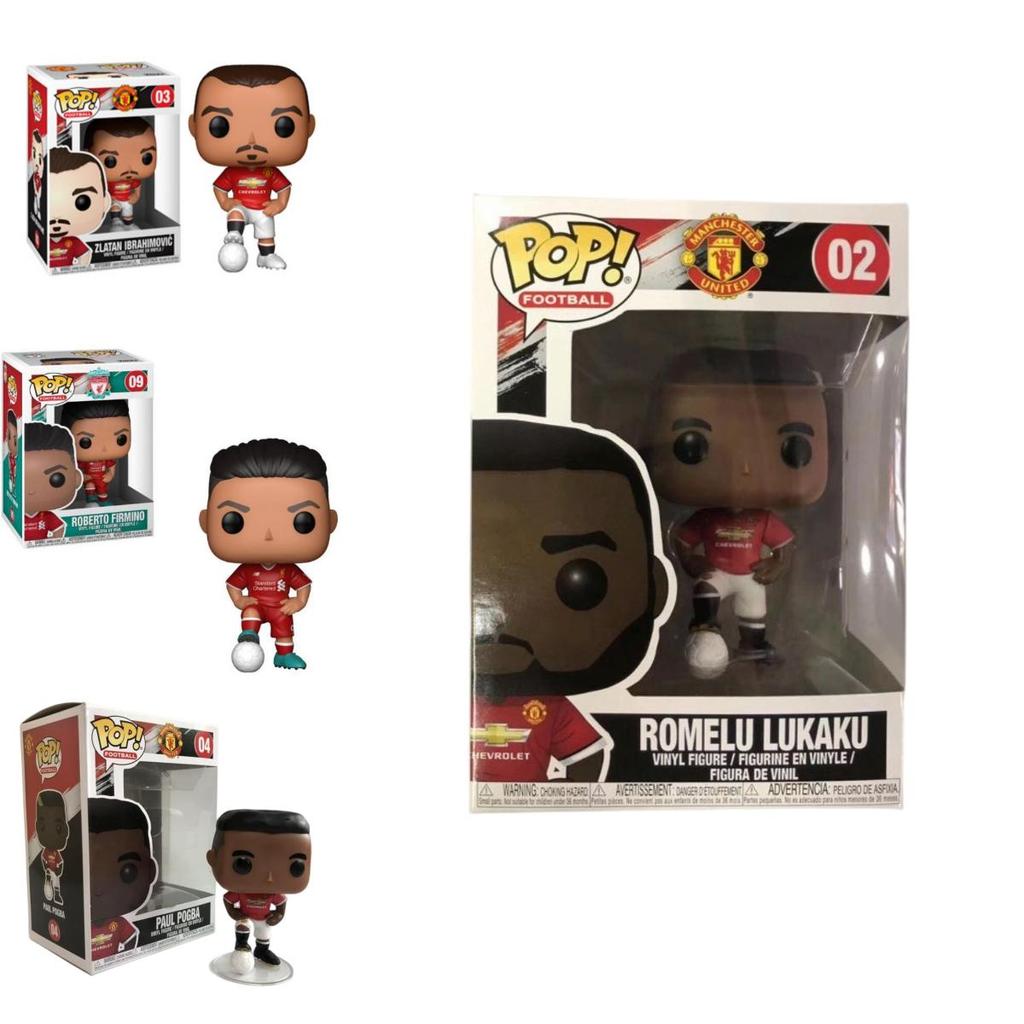 Collectible Pop Football Star Models Man Utd, Liverpool, Pogba, Salah, Ibrahimovic, Mane