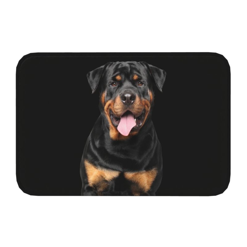Rottweiler Dog Floor Door Bathroom Kitchen Mat Anti-Slip Outdoor Pet Animal Doormat Living Room Entrance Rug Carpet Footpad