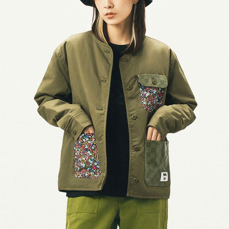 Vans x Liberty Fabrics Floral Print Lightweight Cotton Jacket Women Jackets Green VN0A5FSDZEA