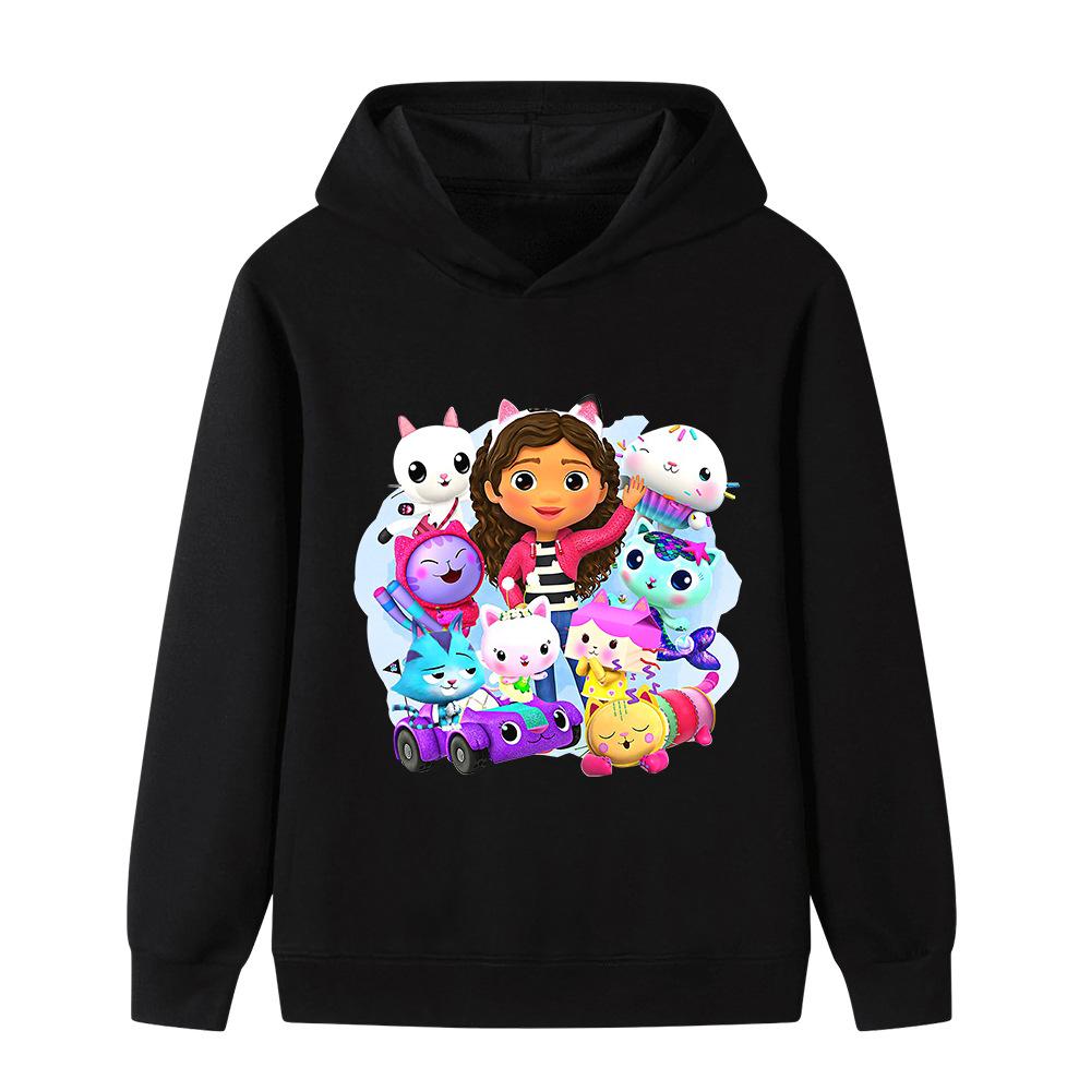 Fashionable and Cute Cartoon-patterned Hoodies for Boys and Girls, Warm Autumn and Winter Tops, Comfortable and Versatile